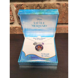 Disney Live Action The Little Mermaid Ariel Silver Plated Pendant/Charm Necklace